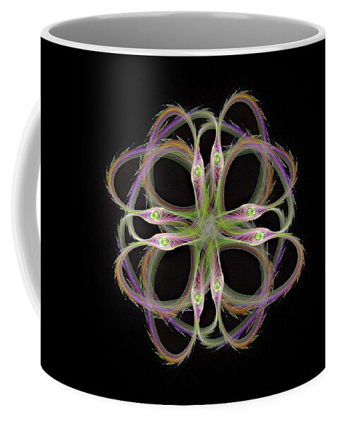 Abstract Coffee Mug featuring the digital art Entwined by Manpreet Sokhi