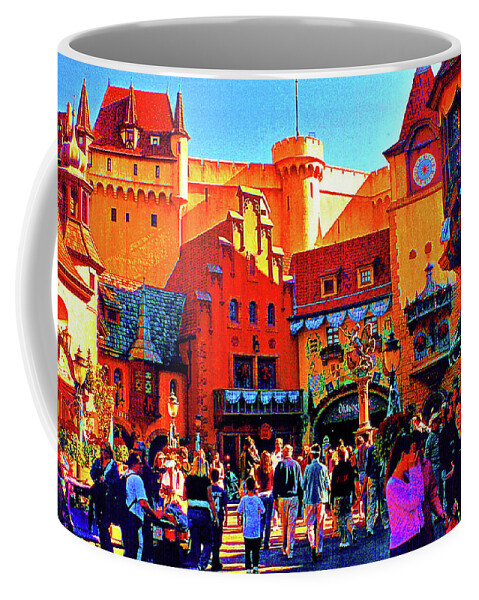 Travel Coffee Mug featuring the digital art Epcot -- Germany by CHAZ Daugherty