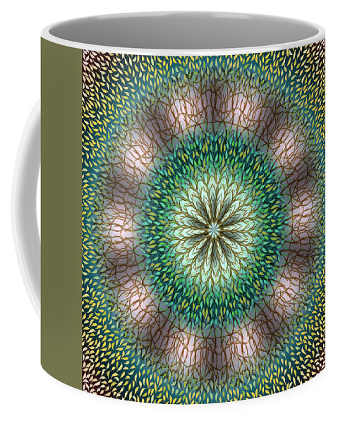 Harmony Mandalas Coffee Mug featuring the digital art Ephemeral Beauty by Becky Titus
