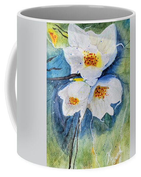 Ethereal Coffee Mug featuring the painting Jasmine Floral by Shady Lane Studios-Karen Howard
