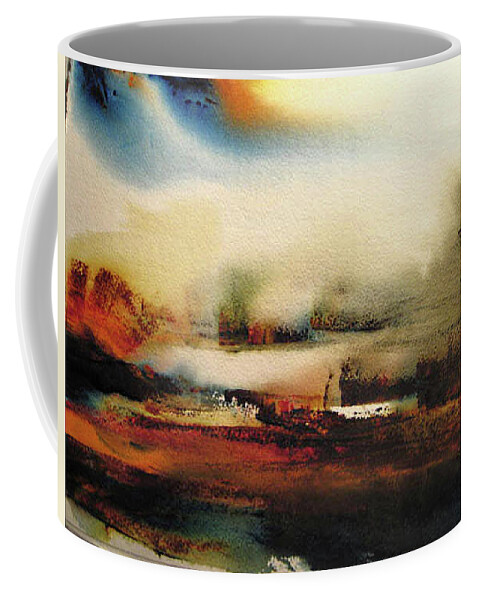 Ethereal Coffee Mug featuring the painting Ethereal Landscape VI by Stacey Carlson