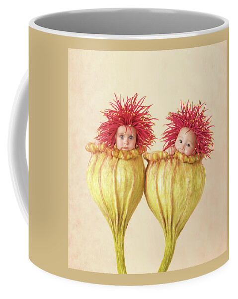Flowers Coffee Mug featuring the photograph Eucalyptus Babies by Anne Geddes