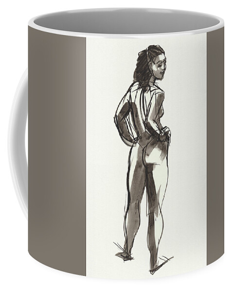 Female Coffee Mug featuring the painting Eva by Judith Kunzle