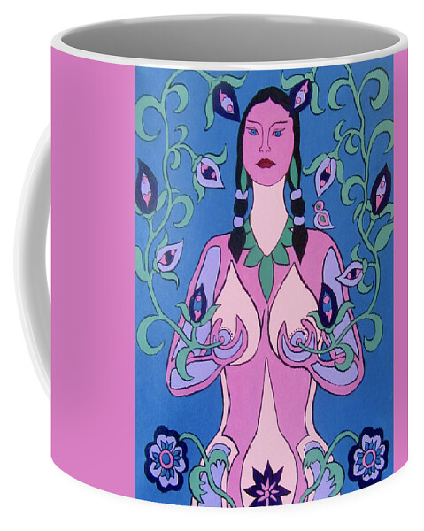 Woman Coffee Mug featuring the painting Eve Awakened by Stephanie Moore