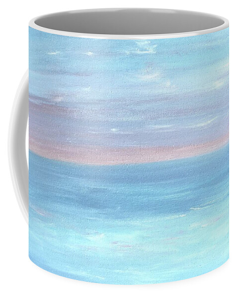 Seascape Coffee Mug featuring the painting Evening Calm by Barbara Magor