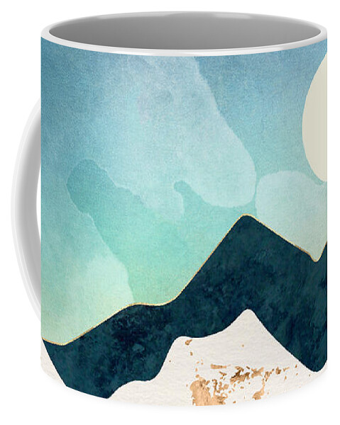 Digital Coffee Mug featuring the digital art Evening Forest by Spacefrog Designs