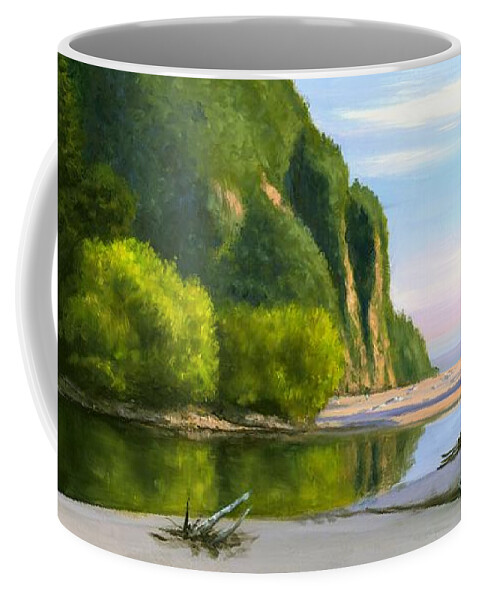 Evening Coffee Mug featuring the painting Evening Reflections by Michael Swanson