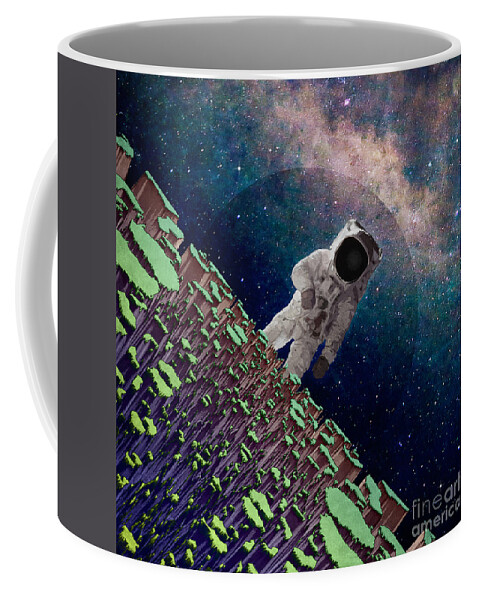 Space Coffee Mug featuring the digital art Exploring Space by Phil Perkins