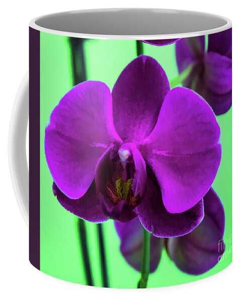 Exposed Coffee Mug featuring the photograph Exposed Orchid by Roberta Byram