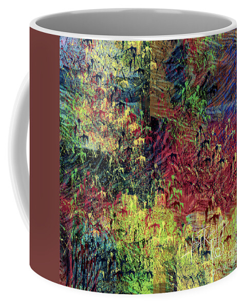 Abstract Coffee Mug featuring the painting Extasy by Horst Rosenberger