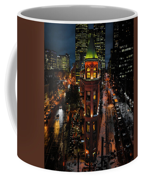 Autumn Snow Coffee Mug featuring the photograph Eye of Toronto by Dee Potter