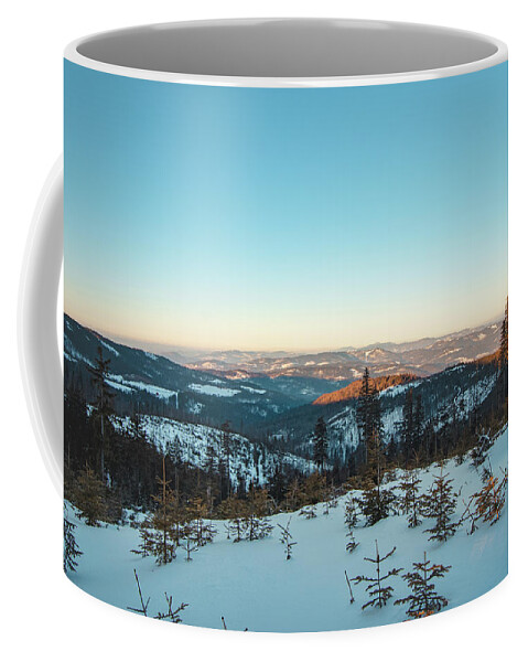 Poland Coffee Mug featuring the photograph Fabulous sunrise on Barania Gora by Vaclav Sonnek