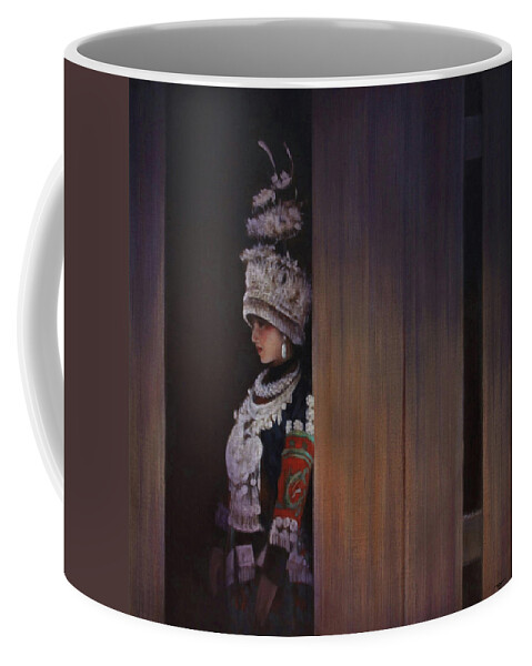 Realism Coffee Mug featuring the painting Faint Aroma by Zusheng Yu