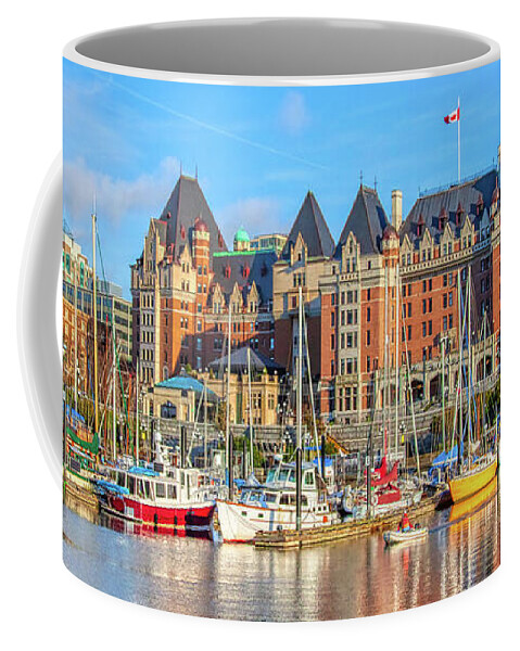 Fairmont Empress Hotel Coffee Mug featuring the photograph Fairmont Empress Hotel Victoria BC, Canada by Tatiana Travelways