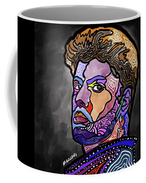 Georgemichael Coffee Mug featuring the digital art Faith by Marconi Calindas