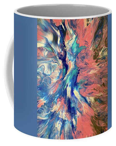 Fluid Coffee Mug featuring the painting Faith by Nicole DiCicco