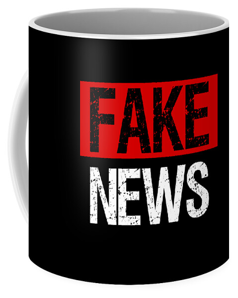 Funny Coffee Mug featuring the digital art Fake News Costume by Flippin Sweet Gear