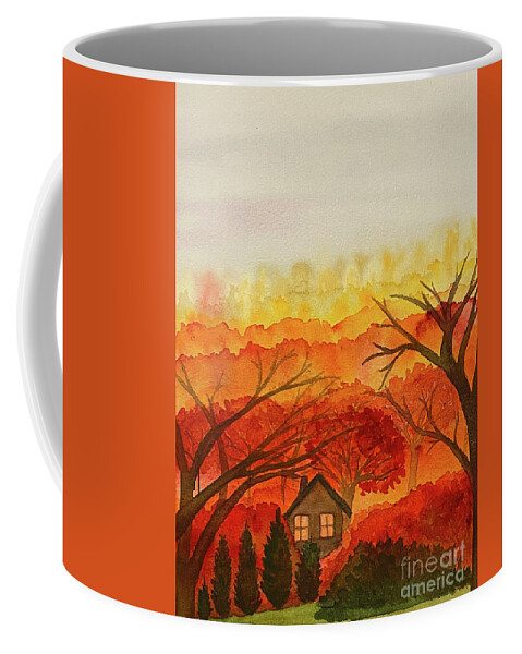 Fall Colors Coffee Mug featuring the painting Fall Colors by Lisa Neuman