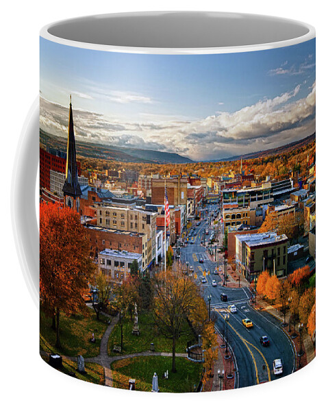 Schenectady Coffee Mug featuring the photograph Fall Frontier by Neil Shapiro