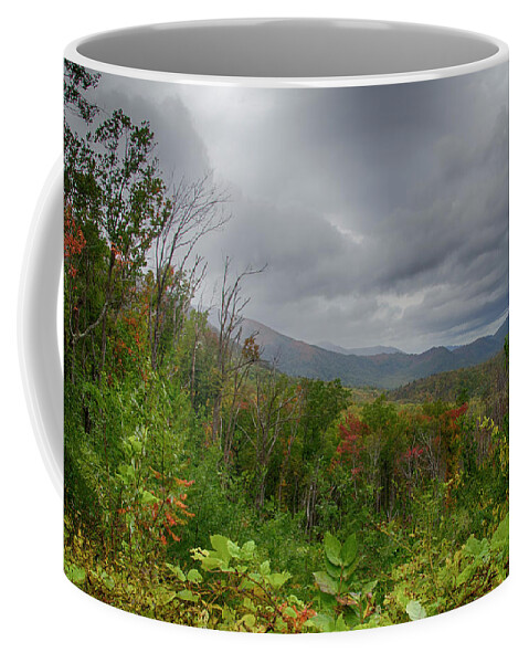 Smokies Coffee Mug featuring the photograph Fall Landscape by Jim Cook