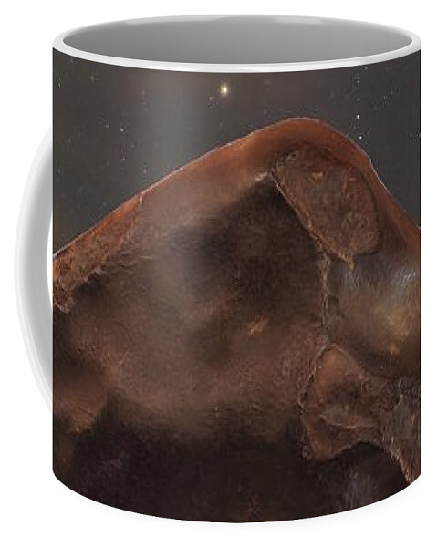 Meteorite Fall Coffee Mug featuring the photograph Fallen from the Sky by Karine GADRE
