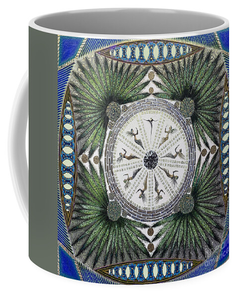  Coffee Mug featuring the painting Family Garden by James Lanigan Thompson MFA