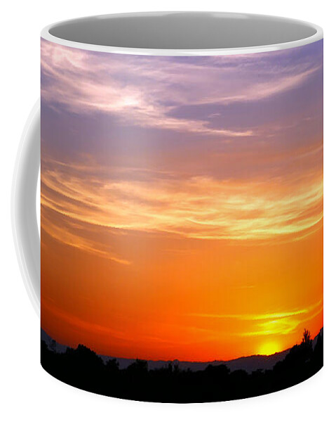  France Coffee Mug featuring the photograph Fantastic Sunset Over the French Countryside by Jeremy Hayden