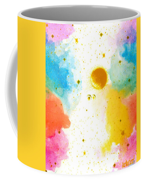 Art Coffee Mug featuring the digital art FANTASY SkY by Auranatura Art