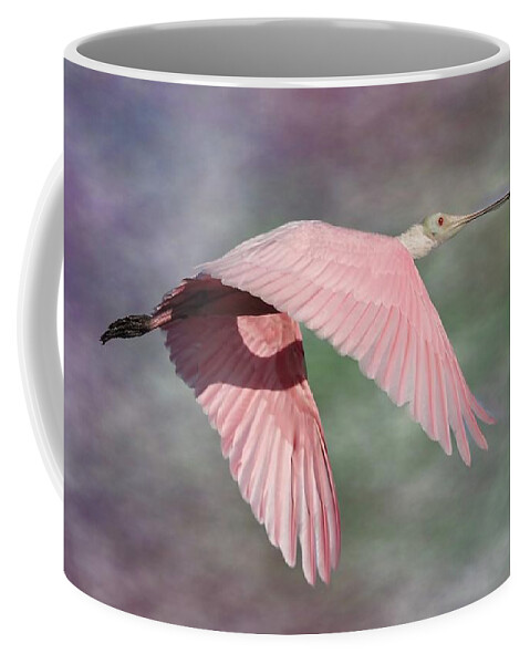 Roseate Spoonbill Coffee Mug featuring the photograph Fantasy World by Mingming Jiang