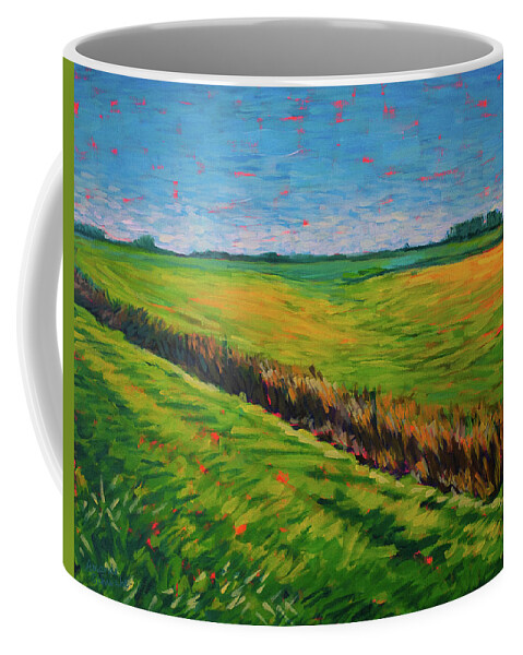 Farm Coffee Mug featuring the painting Farm Country by Amanda Schwabe