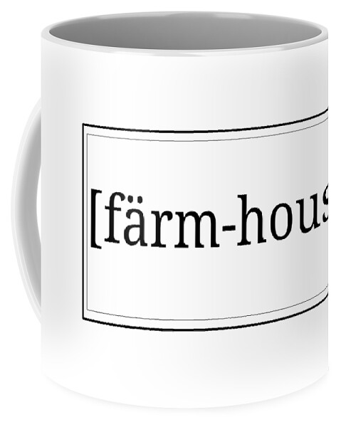 Farmhouse Coffee Mug featuring the digital art Farm Hous Series by Alexis King-Glandon