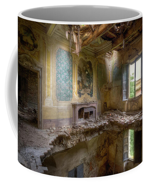 Abandoned Coffee Mug featuring the photograph Farm in Heavy Decay by Roman Robroek