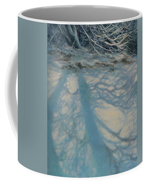 Snow Coffee Mug featuring the painting February Delight by Carol Klingel