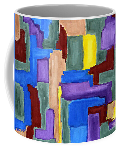 Oil Coffee Mug featuring the painting Abstract 184 by Patrick J Murphy