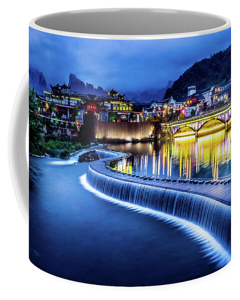 Ancient Coffee Mug featuring the photograph Feng Huang Ancient Town by Arj Munoz