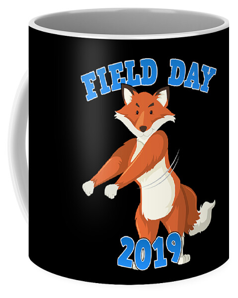 Cool Coffee Mug featuring the digital art Field Day 2019 Flossing Fox by Flippin Sweet Gear