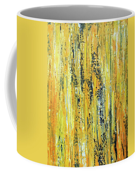 Abstract Coffee Mug featuring the painting Fields of Gold by Dick Richards