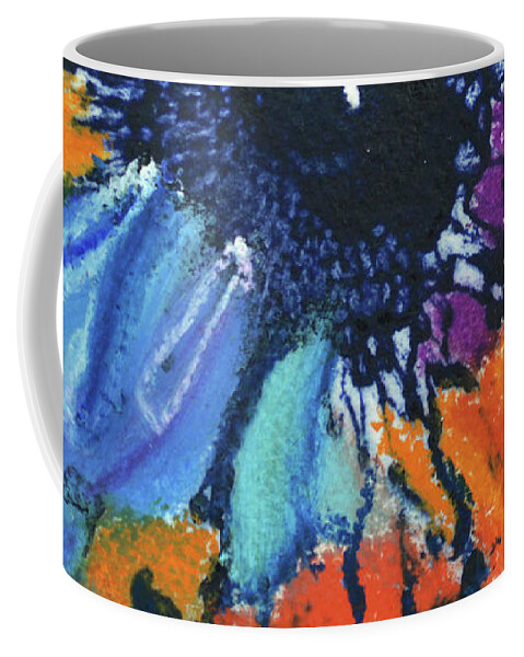 Abstract Art Coffee Mug featuring the painting Fiesta by Catherine Jeltes