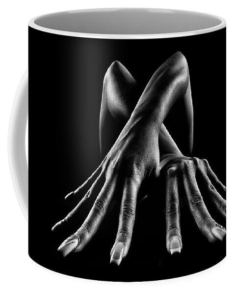 Hands Coffee Mug featuring the photograph Figurative Body Parts by Johan Swanepoel