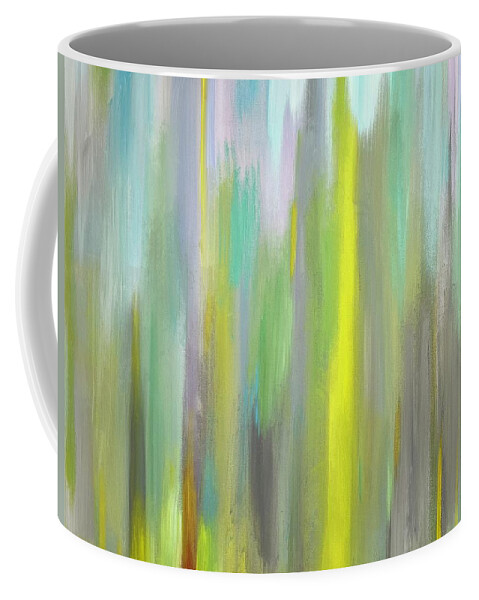 Abstract Coffee Mug featuring the painting Filtered by Stacey Zimmerman