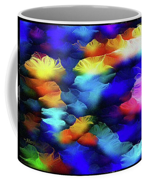 Heritage Coffee Mug featuring the mixed media Finding Shelter in a Circle of Gratitude Number 1 A Bouquet of Humanity by Aberjhani