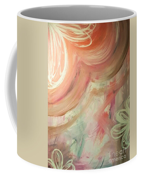 Abstract Coffee Mug featuring the painting Fine by April Reilly