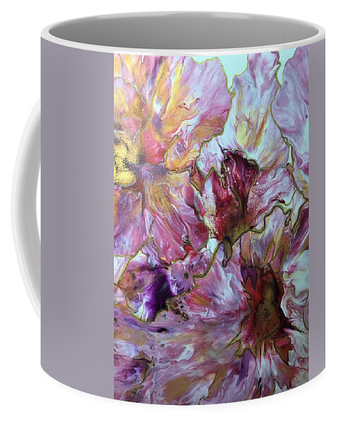 Flowers Coffee Mug featuring the painting Fiori 4 by Soraya Silvestri