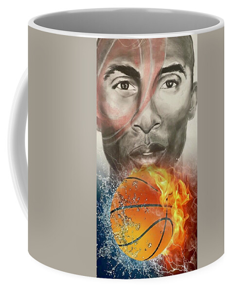  Coffee Mug featuring the mixed media Fire by Angie ONeal