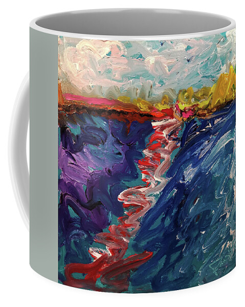 Fire Island Coffee Mug featuring the painting Fire Island by Banning Lary