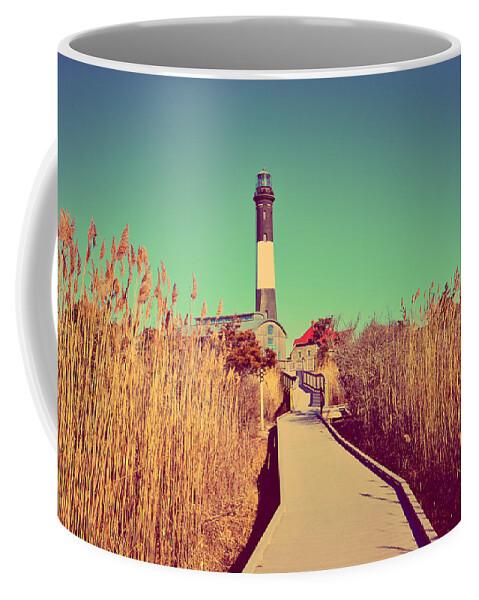 Fire Island Coffee Mug featuring the photograph Fire Island Lighthouse by Stacie Siemsen