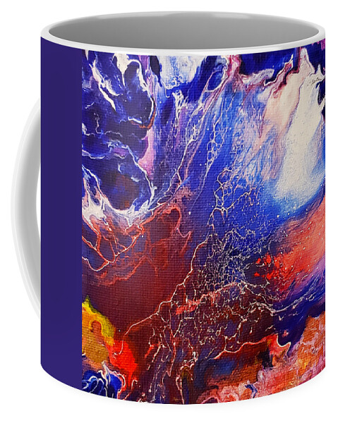 Fires Coffee Mug featuring the painting Fires by Christine Bolden