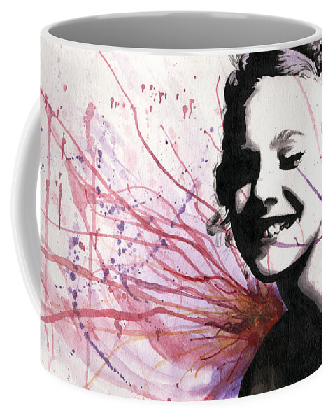 Portrait Coffee Mug featuring the painting Fireworks Girl by Tiffany DiGiacomo