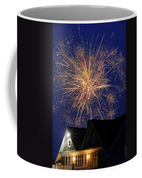 Fireworks Coffee Mug featuring the photograph Fireworks by Jim Feldman
