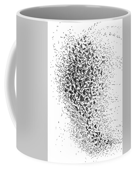 Joy Coffee Mug featuring the drawing Fireworks Too by Franci Hepburn